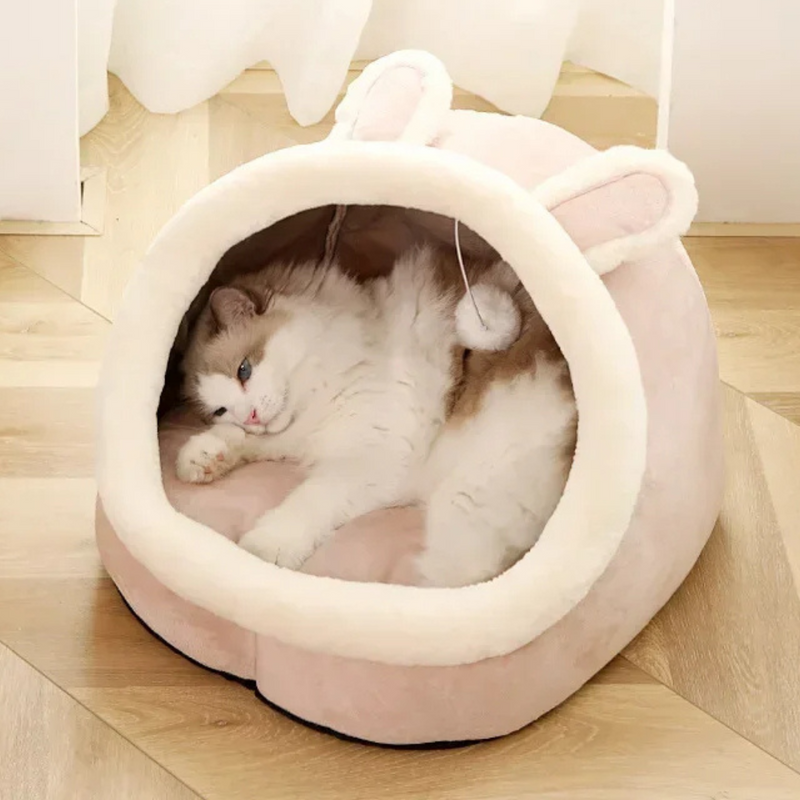 Cama Acolchoada Iglu para Gatos: Conforto e Segurança para Seu Pet