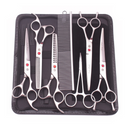 Kit Profissional de Tesouras e Pente para Banho e Tosa Purple Dragon com Estojo – Transforme a Experiência do Seu Pet