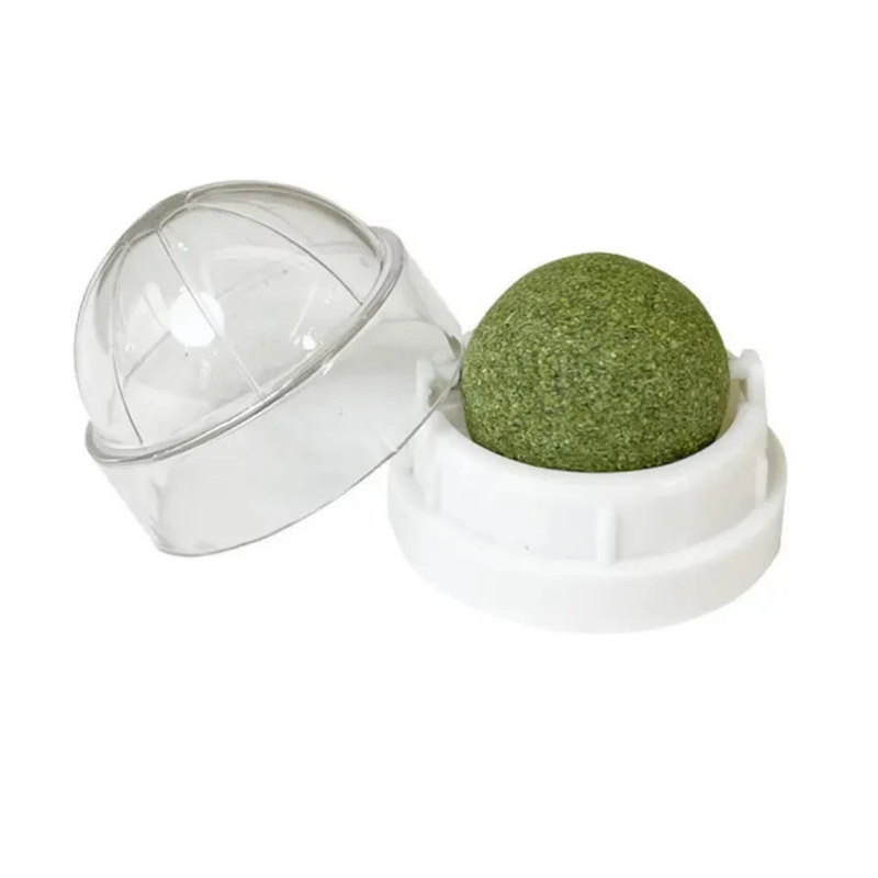 Bolinha de Catnip Interativa para Gatos com Adesivo Dupla Face – Brincadeira e Diversão Garantidas