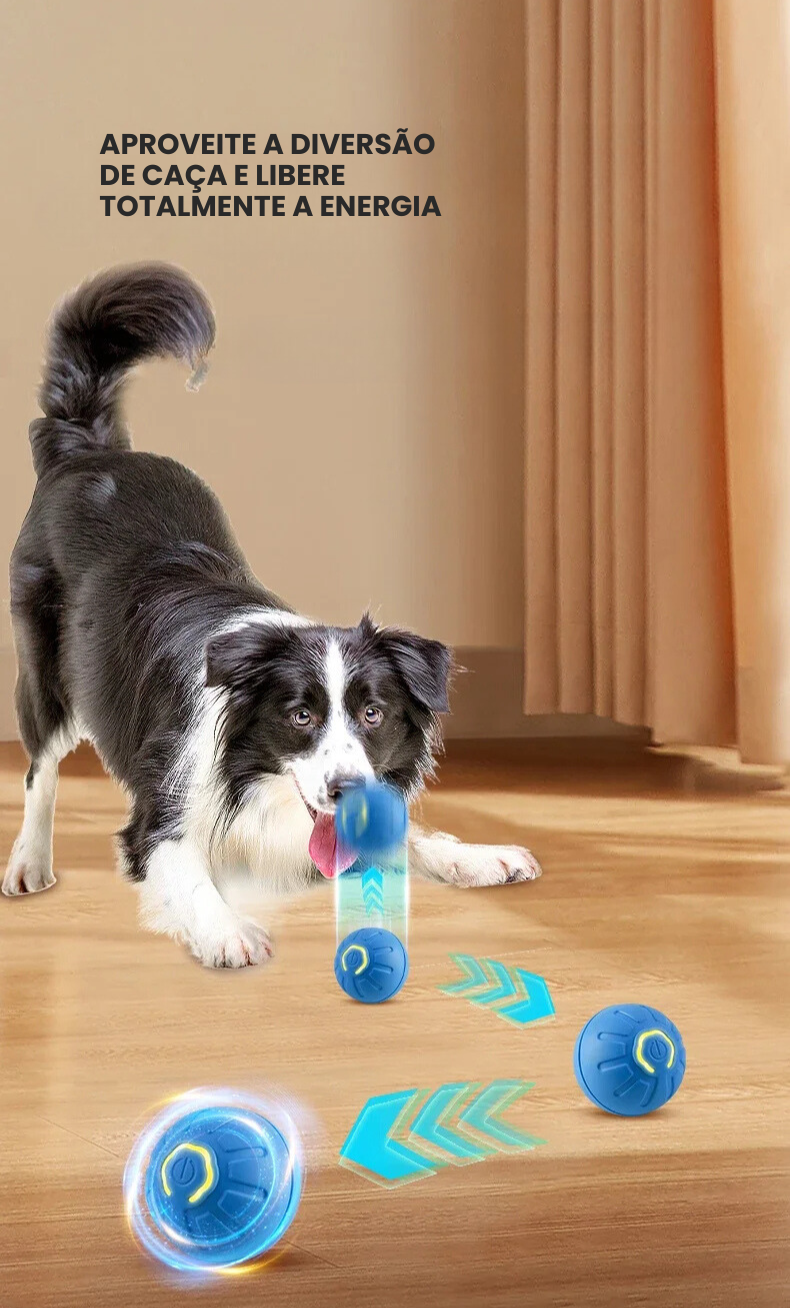 **Brincadeira Inteligente e Interativa para Pets com Revestimento em Silicone**