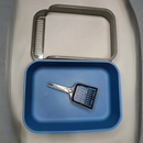 Caixa de Areia Semi Fechada para Gatos com Borda e Pazinha Inclusa - Conforto e Praticidade na Limpeza