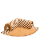 Túnel Tapete Confortável para Gatos com Bolinhas para Arranhar