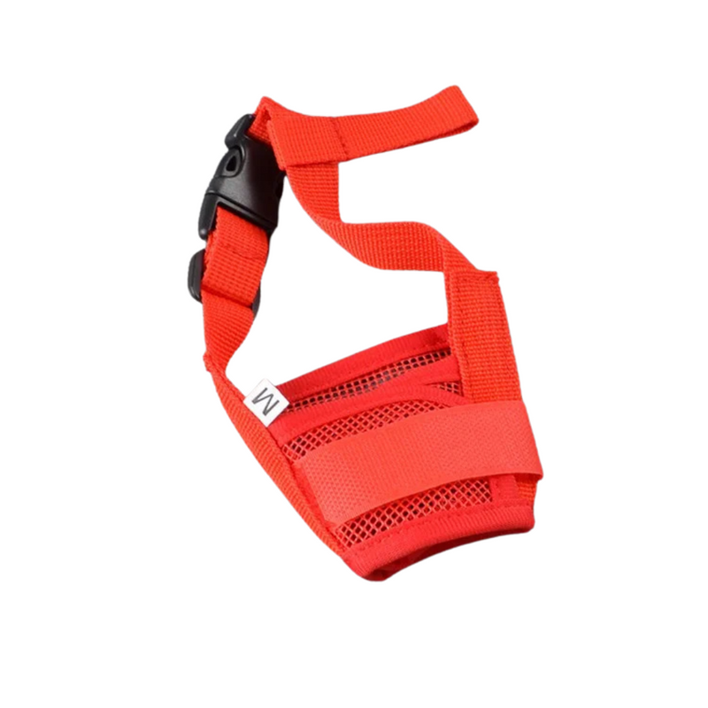 Focinheira Ajustável em Tecido Respirável para Conforto e Praticidade