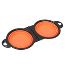 Tigela Dobrável 2 em 1: Comedouro e Bebedouro Prático para Aventuras