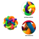 **Brinquedo Trançado com Guizo para Cachorros – Diversão e Estímulo para Seu Melhor Amigo**