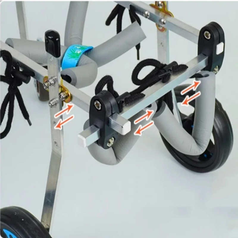 Cadeira de Rodas para Cachorros: Suporte Completo com 2 ou 4 Rodas para Liberdade e Conforto