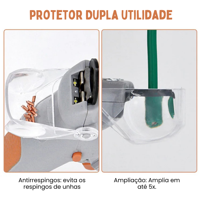 **Cortador de Unha Pet com Iluminação LED para Conforto e Praticidade**