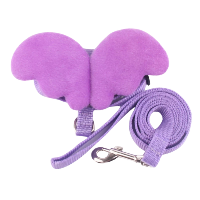 Peitoral Com Asas de Anjo e Guia para Gatos e Cães: Conforto E Estilo Para Seus Passeios