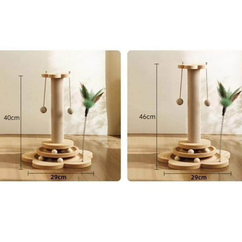 Arranhador Divertido com Bolinhas para Gatos: Estímulo e Conforto para Seu Pet