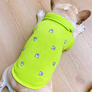 Confortável Roupinha de Polo com Botões para Pugs e Buldogues