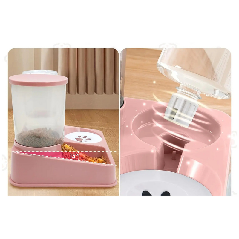 Alimentador Automático e Bebedouro 2 em 1: Praticidade e Conforto para Seu Pet