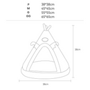 Cabana Aconchegante para Pets com Almofada Confortável
