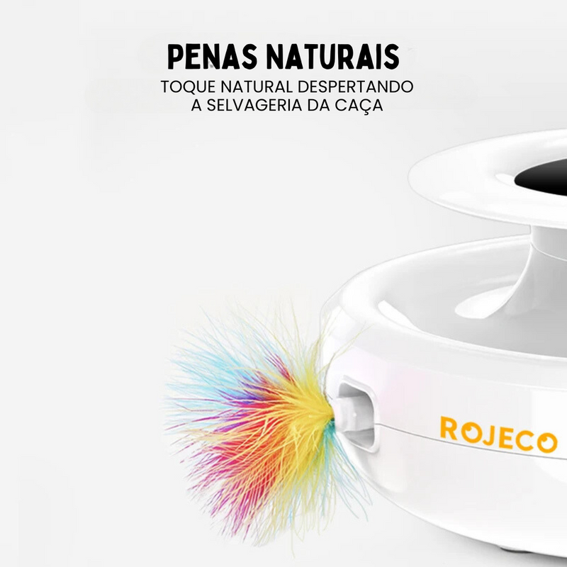 Robô Interativo com Bolinha e Penas: Diversão e Aprendizado para Seu Pet