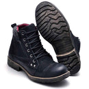 Bota Masculina Couro Casual Preto