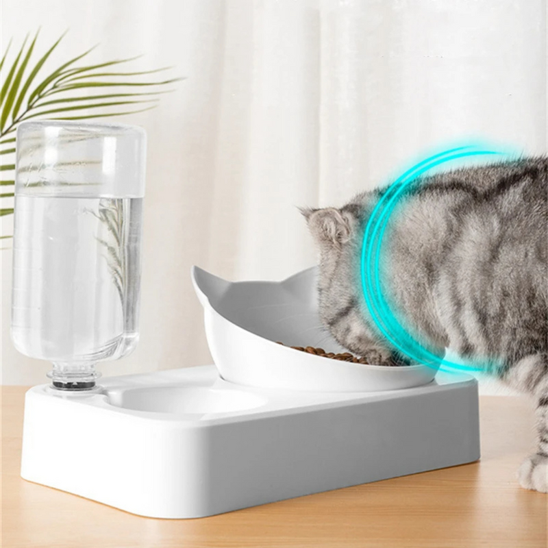 Comedouro e Bebedouro Elevado Ergonômico Duplo para Cães e Gatos – Conforto e Praticidade na Alimentação