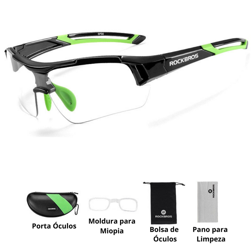 Óculos de Ciclismo RockBros com Proteção UV400 para Conforto e Estilo
