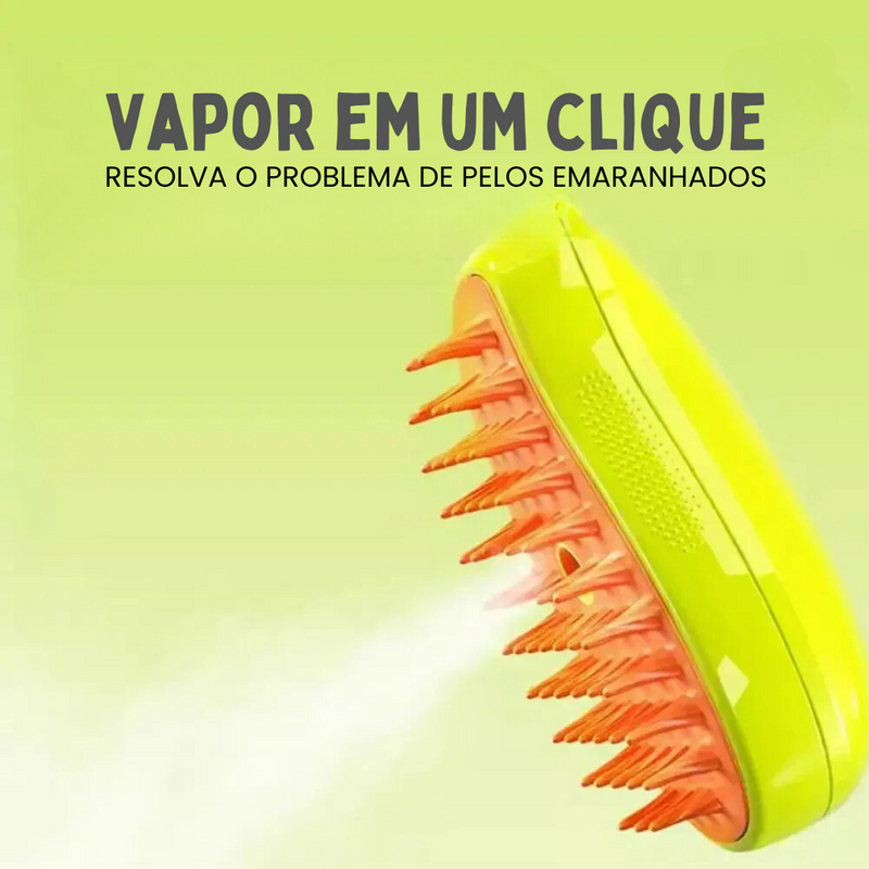 Escova a Vapor para Conforto e Remoção de Pelos