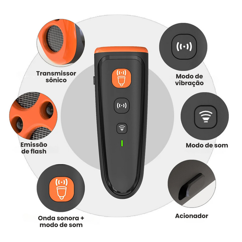 Apito Ultrassônico Para Treinamento e Proteção Contra Ataques de Cães