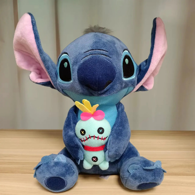 Pelúcia Confortável Stitch com Xepa Scrump para Aconchego e Diversão