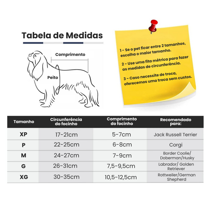 Focinheira Confortável e Respirável para Cachorros – Proteção Sem Sacrifício