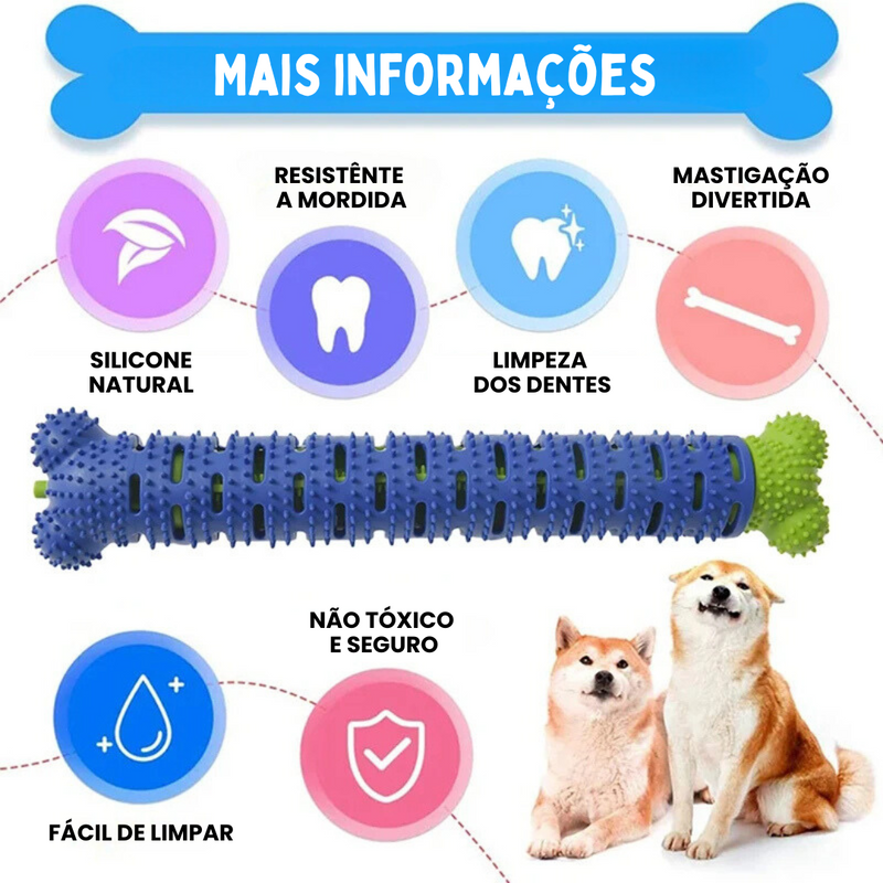 Mordedor Interativo para Pets: Limpeza Dental e Conforto em Um Só Produto