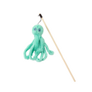 Varinha Interativa com Polvo Pelúcia e Guizo para Diversão dos Gatos