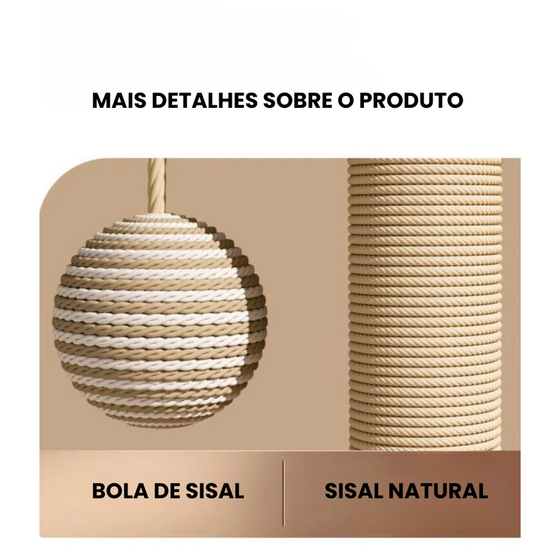 Arranhador Divertido com Bolinhas para Gatos: Estímulo e Conforto para Seu Pet