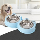 Tigela Dupla Inox para Pets Estilo Sapo - Conforto e Praticidade na Hora das Refeições