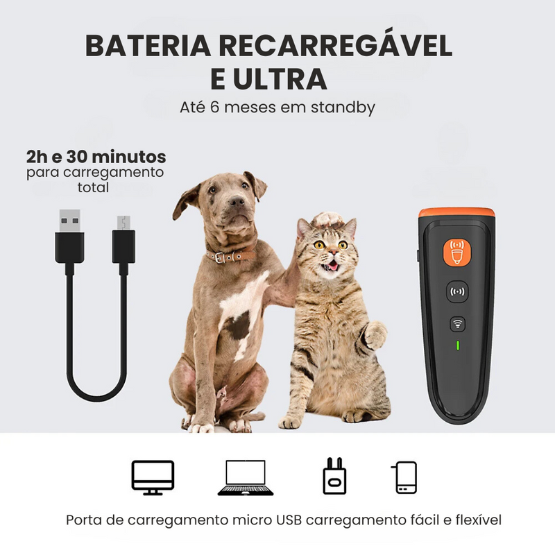 Apito Ultrassônico Para Treinamento e Proteção Contra Ataques de Cães