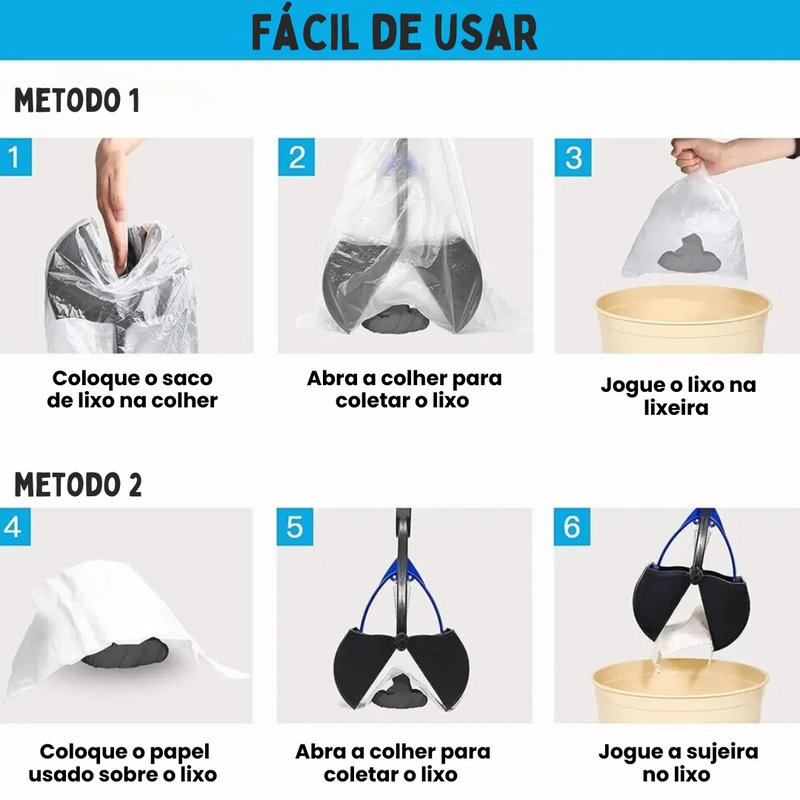 Coletor Prático de Fezes para Cachorros: Mantenha Seu Passeio Limpo e Confortável