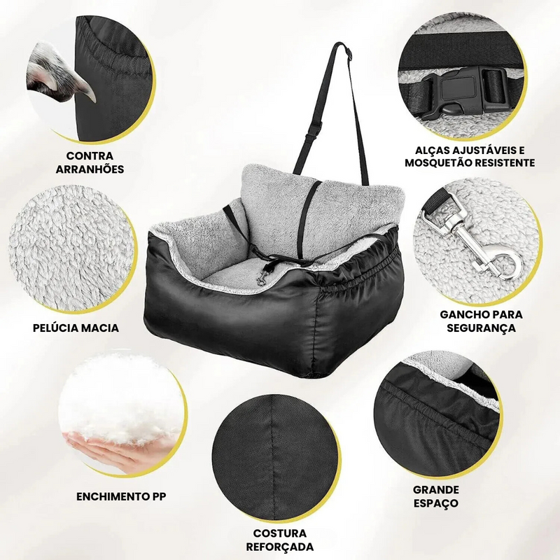 Assento Para Pets Acolchoado: Conforto e Segurança em Cada Viagem