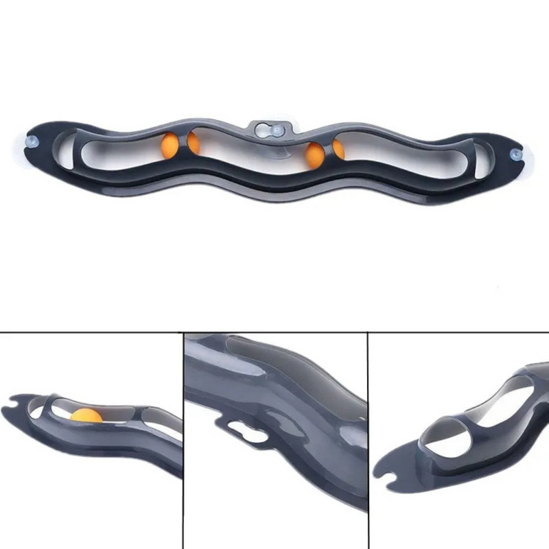 Túnel de Bolinhas com Ventosa para Gatos: Diversão Segura e Interativa