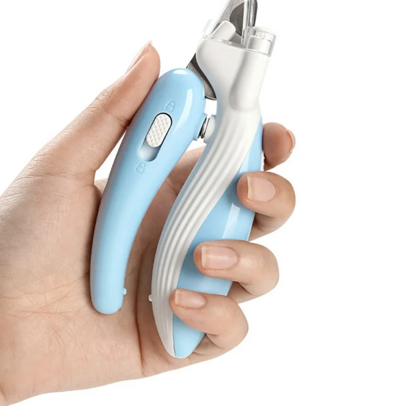 Cortador de Unhas Pet Ergonômico com Luz para Conforto e Precisão