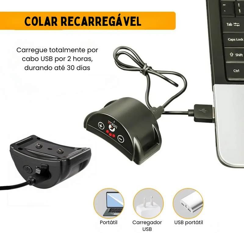 Coleira Anti Latido para Treinamento Eficaz de Cachorros