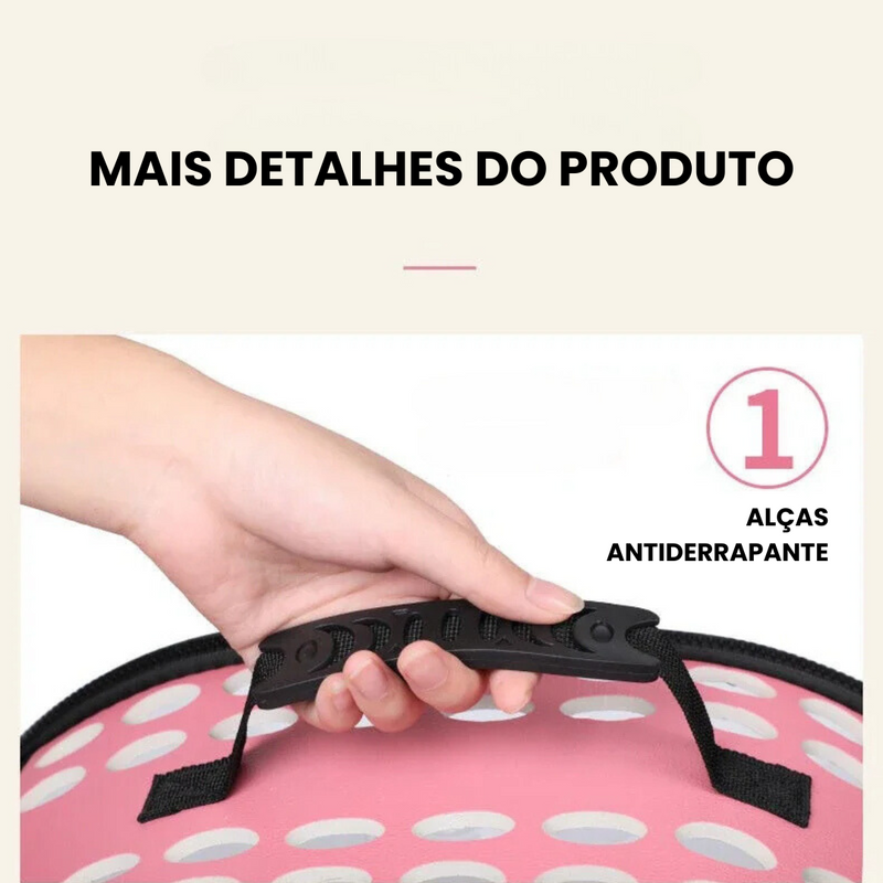 Bolsa Mochila Prática para Pets: Transporte Confortável de Gatos e Cachorros