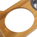 Comedouro e Bebedouro Duplo Elevado com Tigelas de Aço Inox – Conforto e Praticidade para Seu Pet