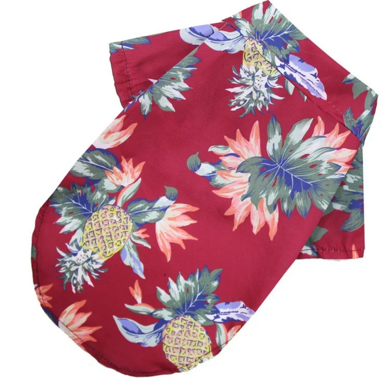 Camisa de Praia Havaiana Florida para Cachorros: Estilo e Conforto para Dias de Sol