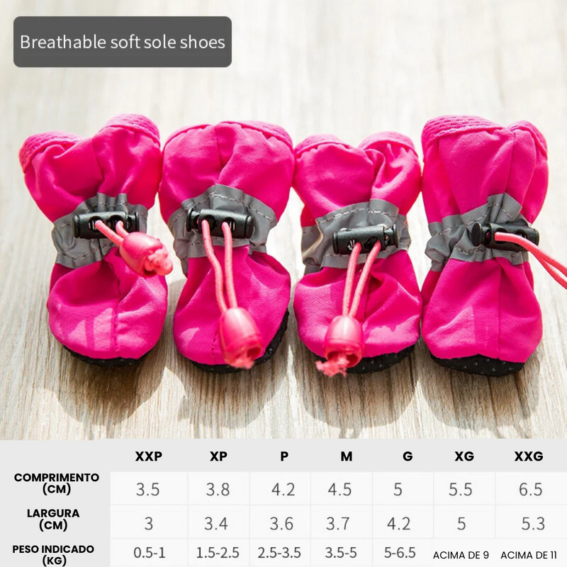 Botinha Meia Pet Antiderrapante Impermeável: Conforto e Proteção em Dias de Chuva e Lama