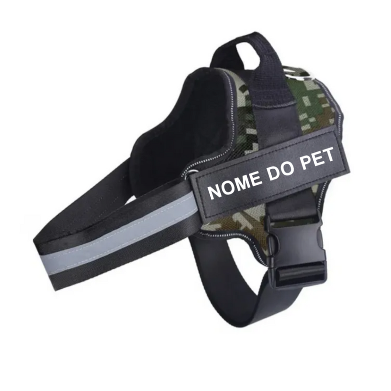 Peitoral Ajustável para Cachorros com Nome Personalizado: Conforto e Estilo para Seu Melhor Amigo