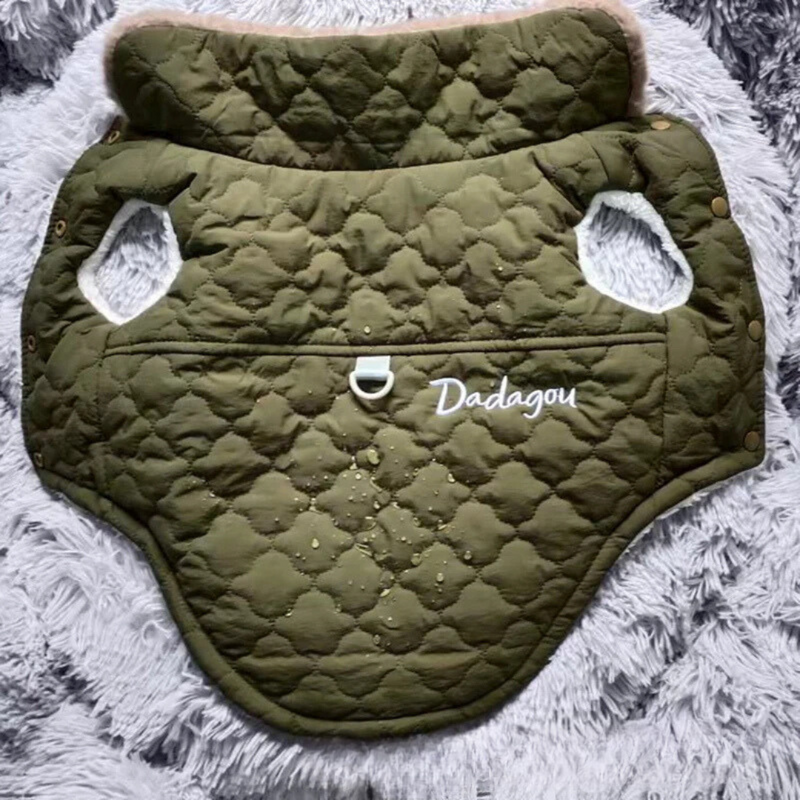Jaqueta Pet de Inverno Impermeável com Gola Aveludada para Conforto e Estilo