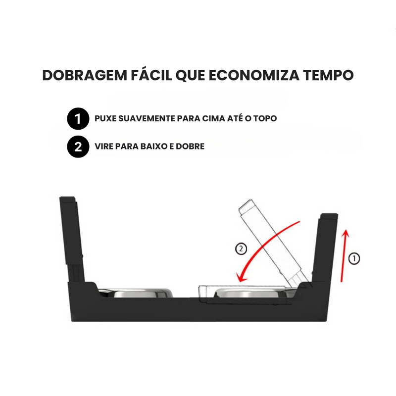 Comedouro e Bebedouro Elevado Ajustável para Pets - Conforto e Estilo com Tigela em Aço Inox