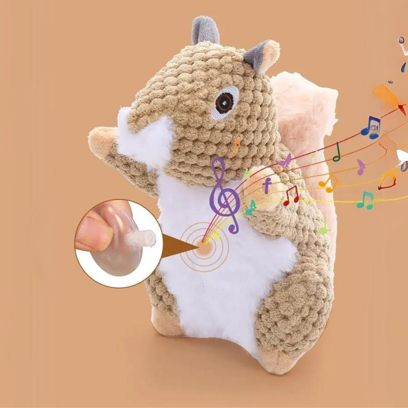 Brinquedo de Pelúcia Esquilo Coala Resistente para Cachorros – Diversão e Conforto em Cada Mordida