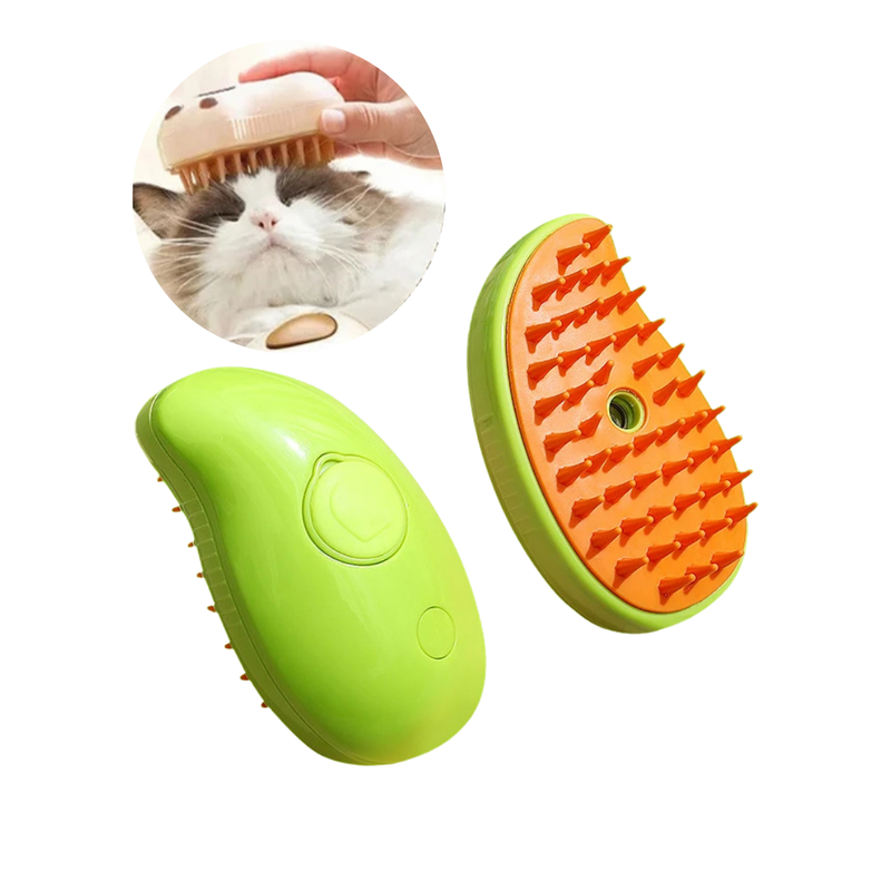 Escova a Vapor Automática para Limpeza Profunda de Pelagem em Cães e Gatos