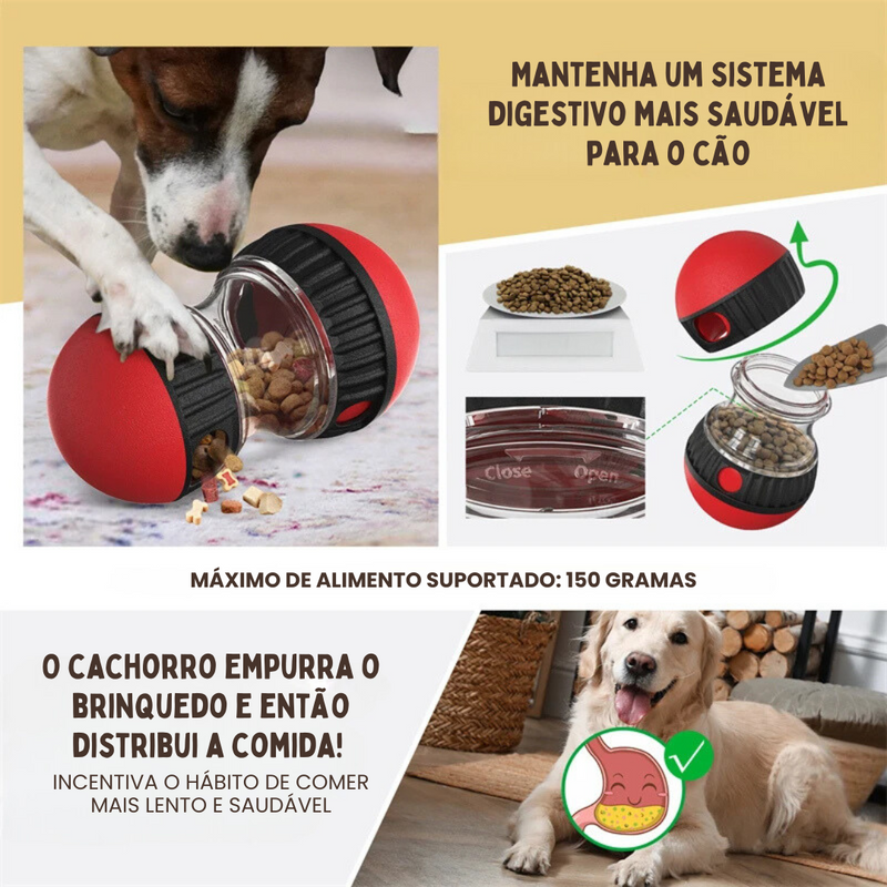 Brinquedo Interativo Recheável para Petiscos e Ração: Diversão e Estímulo para Seu Pet