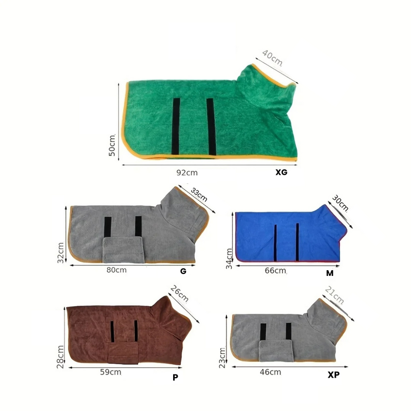 Roupão Super Absorvente Para Pets: Conforto e Praticidade No Banho