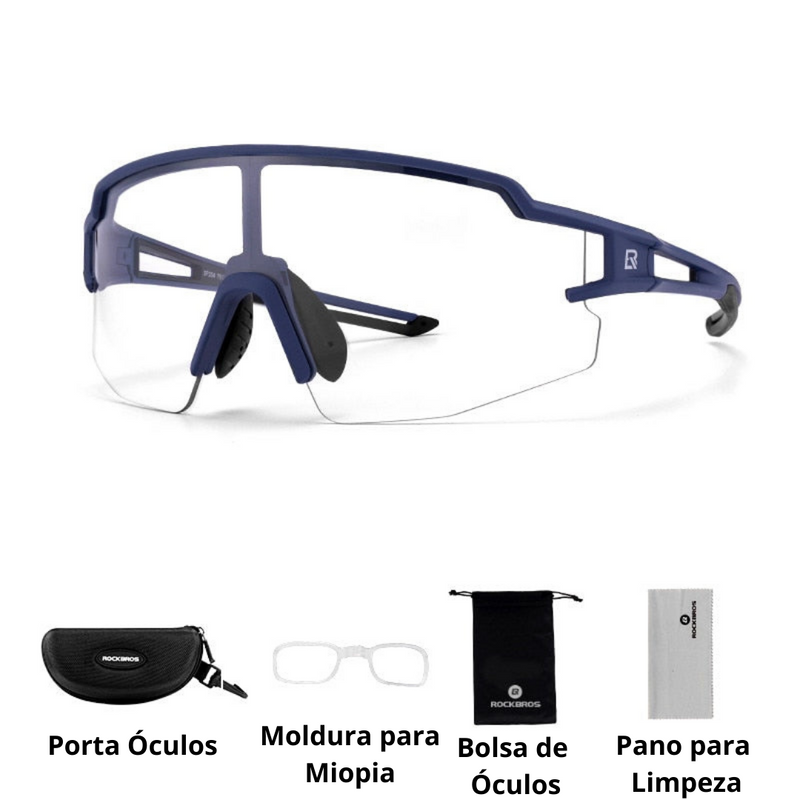 Óculos de Ciclismo RockBros com Proteção UV400 para Conforto e Estilo