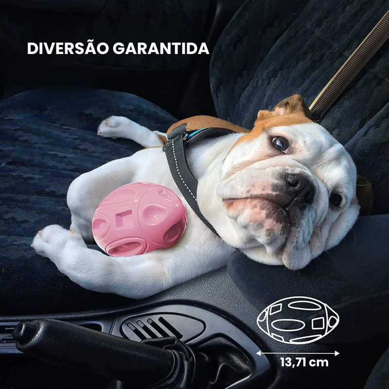 Bola Interativa Resistente Para Cachorros – Diversão e Estímulo Sonoro