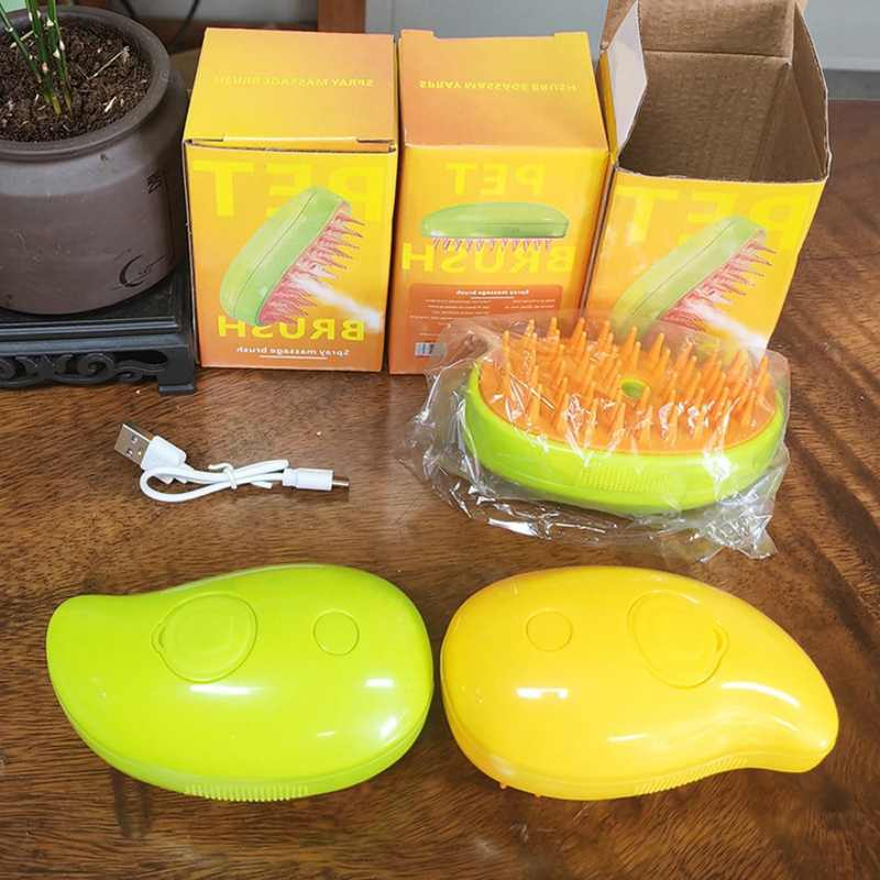 Escova a Vapor para Conforto e Remoção de Pelos