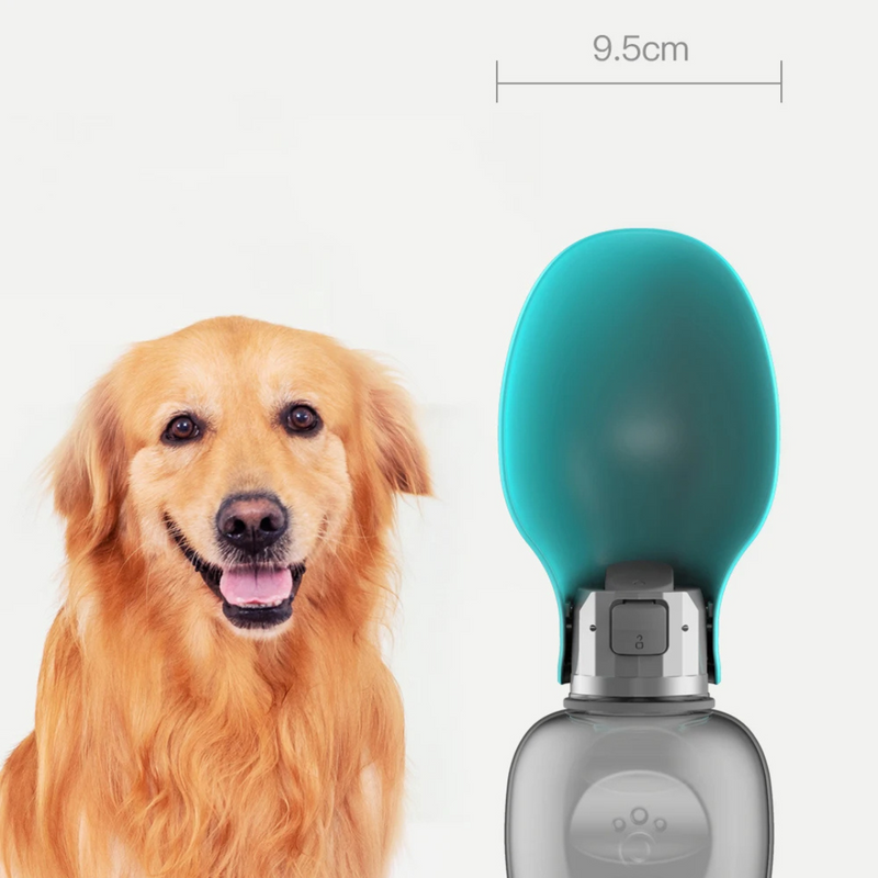 Garrafa Automática de Água Portátil com Copo para Cães – Conforto e Praticidade em Passeios