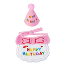 Conjunto de Chapéu e Babador para Aniversário de Cães e Gatos